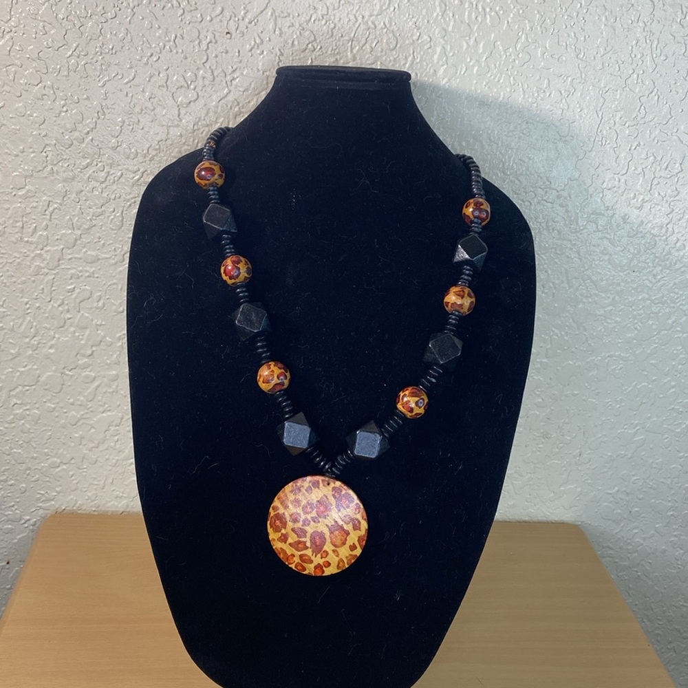 Wooden necklace